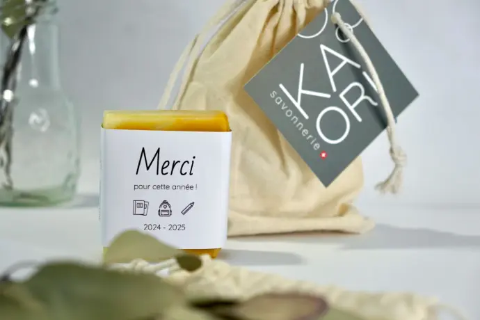 "MERCI POUR CETTE ANNEE!" - SAVON SOLIDE SURGRAS 5%